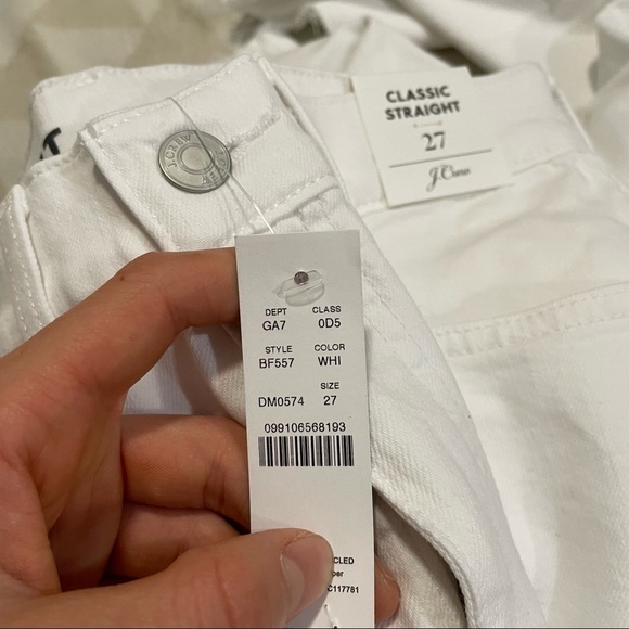 J crew high rise 90s classic straight jeans white - Picture 5 of 5